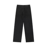 Men Jeans Stitching Loose Leisure All-Matching