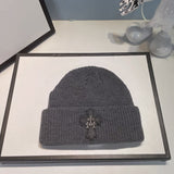 Chh Chrome Heart Beanie Vintage Cross Wool Knitted Hat