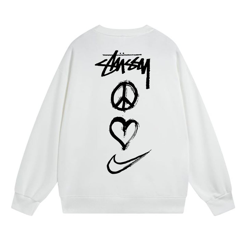Stussy Sweatshirts Crew Neck Fleece Sweater