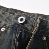 Men Jeans Retro Bell-Bottom Pants Fashion Popular Loose