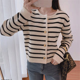 Women Knitted Cardigan Soft Short Sweater