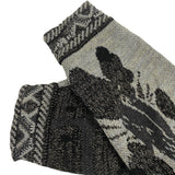 Kapital Sweater Vintage Hida Hehong Contrast Color Retro Ethnic Style Portrait Knitting Crew Neck Pullover Sweater