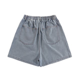 Men Shorts Summer Thin Denim Shorts Loose Elastic Waist