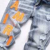 Amiri Jeans Ripped Stretch Jeans