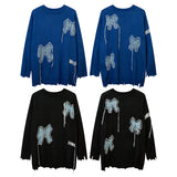 Women Sweater Vintage Butterfly Brocade Sweater
