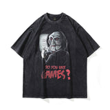 Men T-Shirt Rapper Vintage Print Oversize