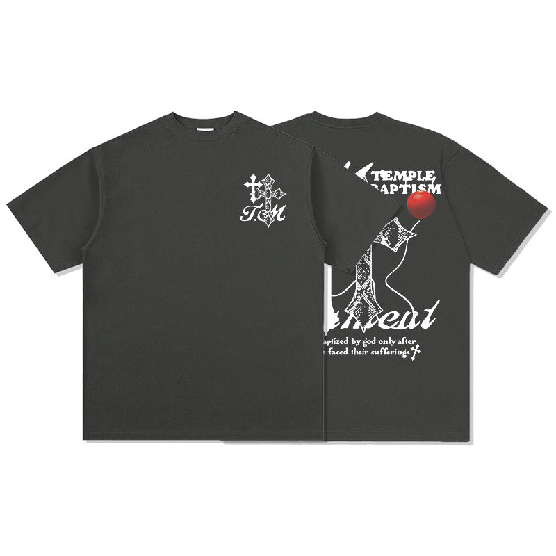 Unisex T-Shirt Summer Short Sleeve Loose T-Shirt