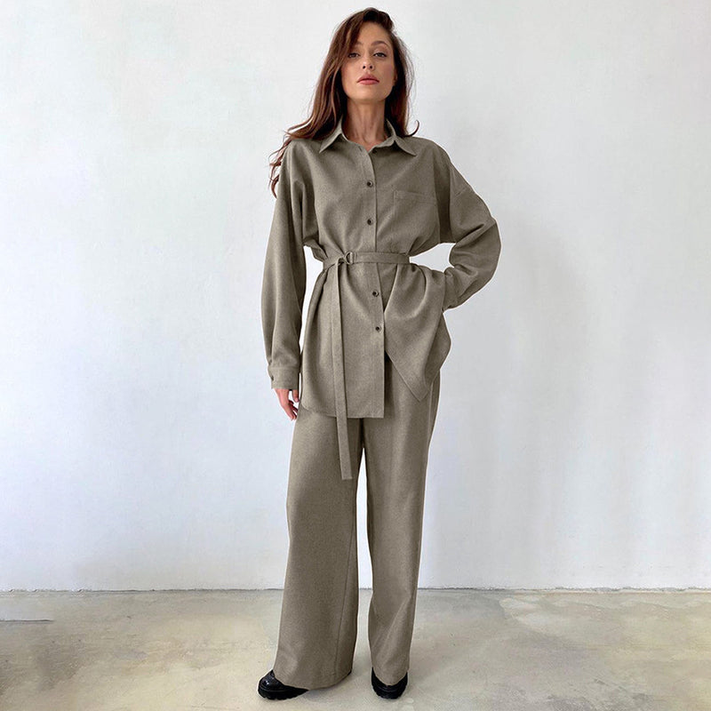 Women Co-Ords Autumn and Winter Suit Long Sleeve Casual