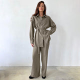 Women Co-Ords Autumn and Winter Suit Long Sleeve Casual