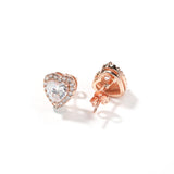 Earrings Heart Zircon Earrings St. Valentine's Spectrum