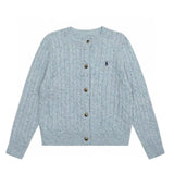 Ralph Lauren Knitted sweaters RL wool logo crew neck gradual change twist knitted cardigan