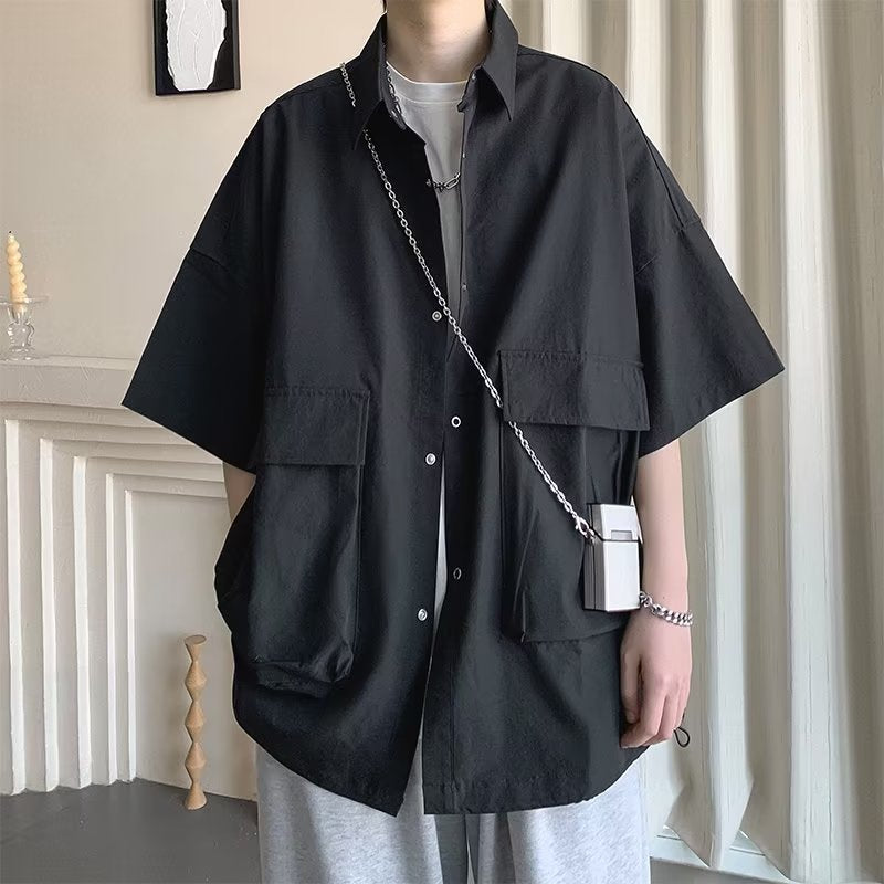 Men Shirts Summer Casual Jacket