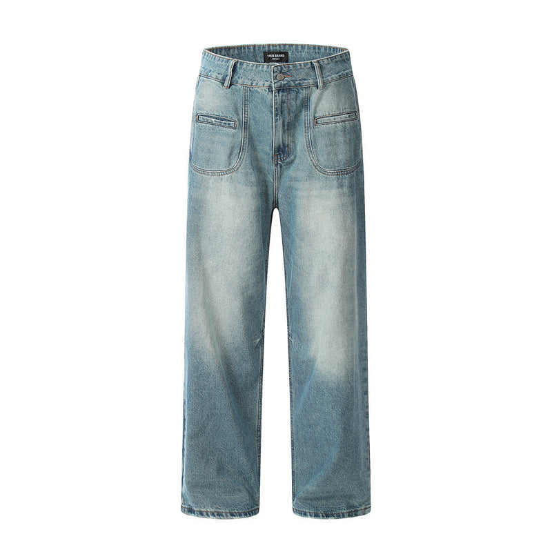 Men Jeans Loose All-Match Casual