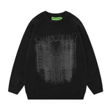 Men Sweater Butterfly Graffiti Printing Sweater Vintage