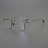 CHH Chrome Hearts Glasses Versatile Titanium Frame Ultra Light Box Glasses Frame