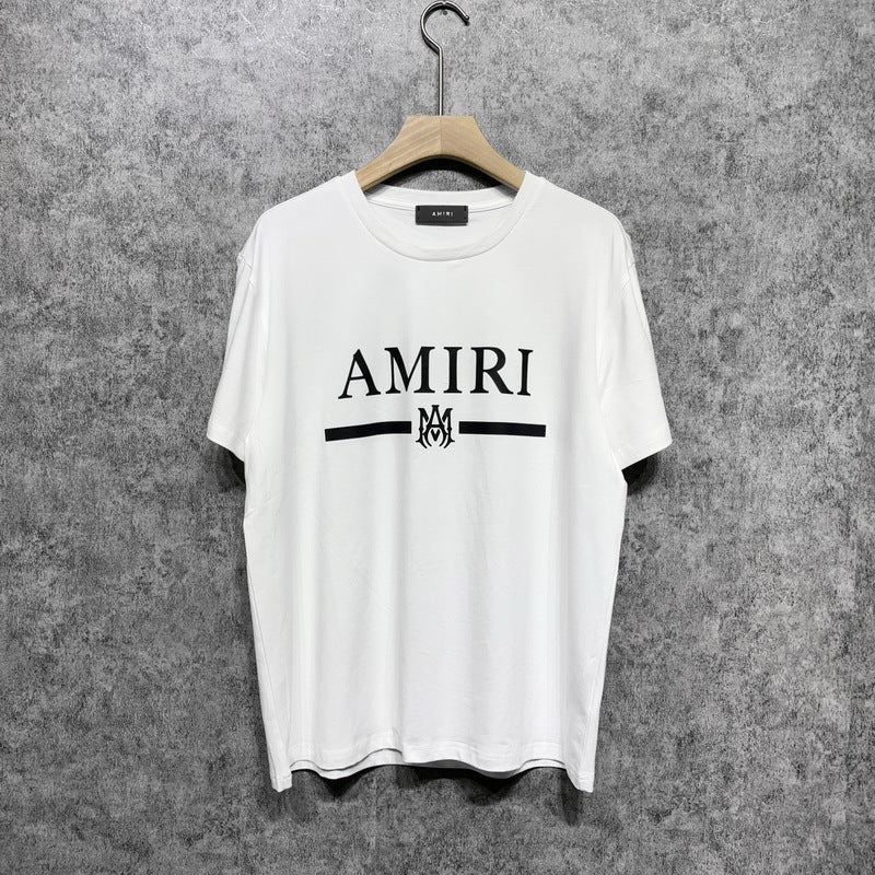 Amiri T Shirt Printed Casual Hip Hop round Neck Short Sleeve T-shirt