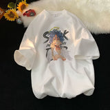 Men T Shirt Creative Printing Loose Teen