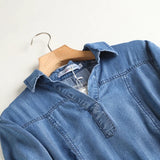 Women Dresses Denim Shirt Dress