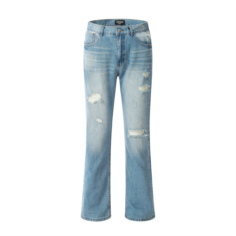 Men Jeans Loose Hole