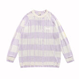Women Sweater Thin Striped Sweater Idle Style