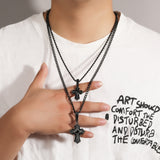 Jewelry Cross Pendant Miniature Zircon Vintage Crosses St. Valentine's Spectrum