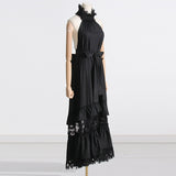 Bohemian Dress French Sleeveless Slimming Elegant Embroidery
