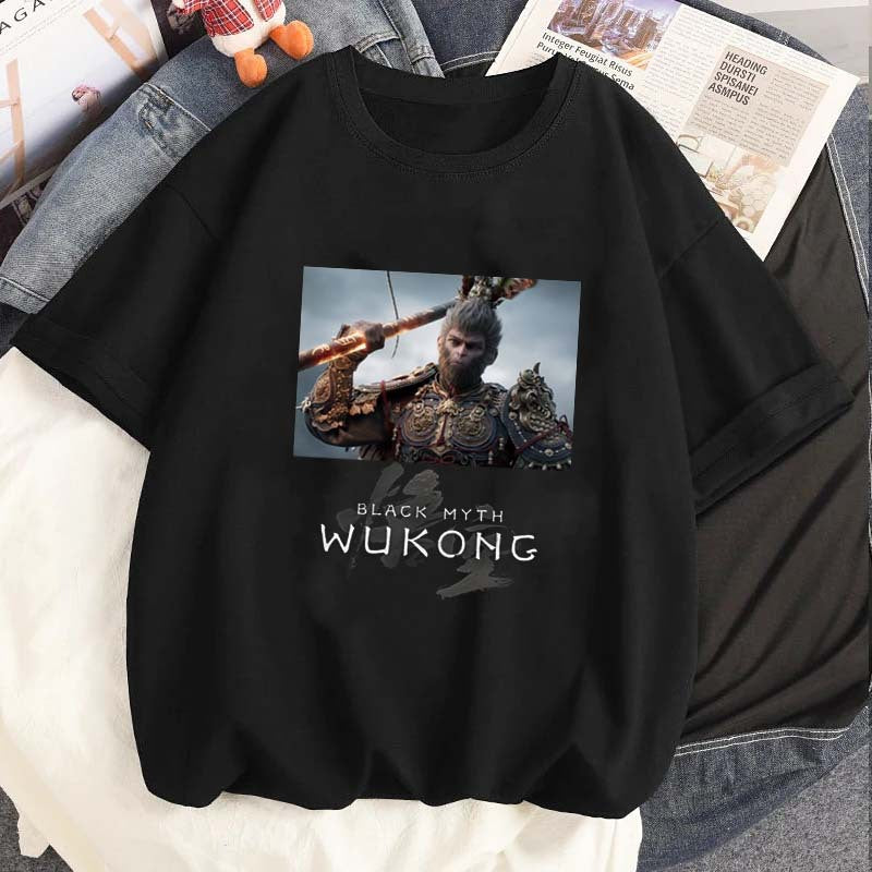 Black Myth WUKONG Printed T-Shirt 3D Game Graphic Tshirt Sum