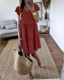 Women Dress Summer Pleated Dress