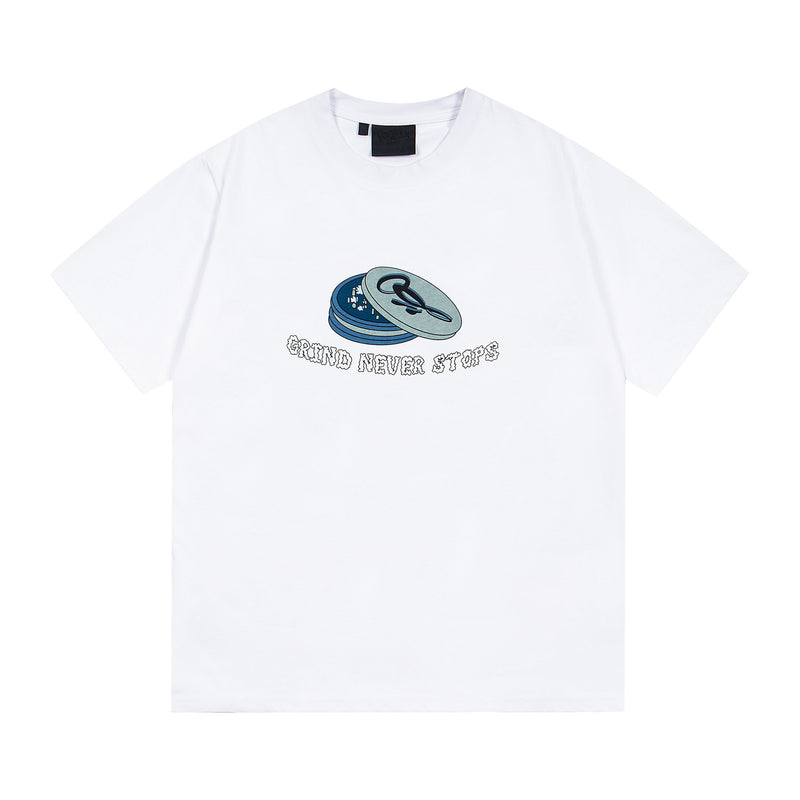 Synaworld T Shirts central cee coin letter print casual loose t-shirt