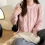 Women Pullover Sweater Loose Thick Knitwear