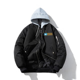 Mens Vintage Jackets Baseball Jacket Hooded Street Tide Cotton Jacket
