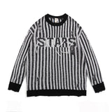 Men Sweater Striped Sweater Top