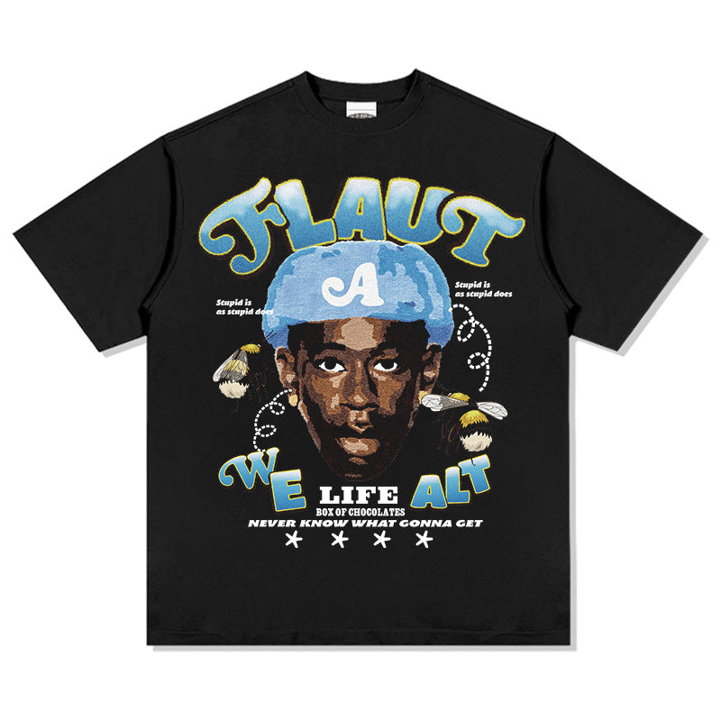 Unisex T Shirt Loose Short Sleeve T-Shirt Men and Women