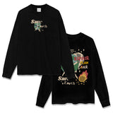 Unisex T-Shirt Autumn/Winter Print Long Sleeve T-Shirt Loose