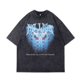 Men T-Shirt Distressed Retro Lazy Style Distressed