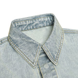 Unisex Shirt Heavy Retro Loose Denim Jacket