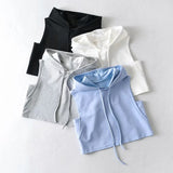 Women Vest Hooded Sleeveless Vest Casual Vest