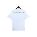 Who Decided War T Shirts Who Decided War Butterfly Print Short Sleeve Trendy Half Sleeve T-Shirt