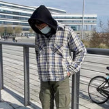 MIJKO Mens Jacket Plaid Unisex Jacket
