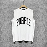Purple Brand Tank T Shirts Sleeveless T-shirt Vest