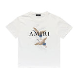 Amiri T Shirt Casual Hip Hop High Street round Neck Short Sleeve T-shirt