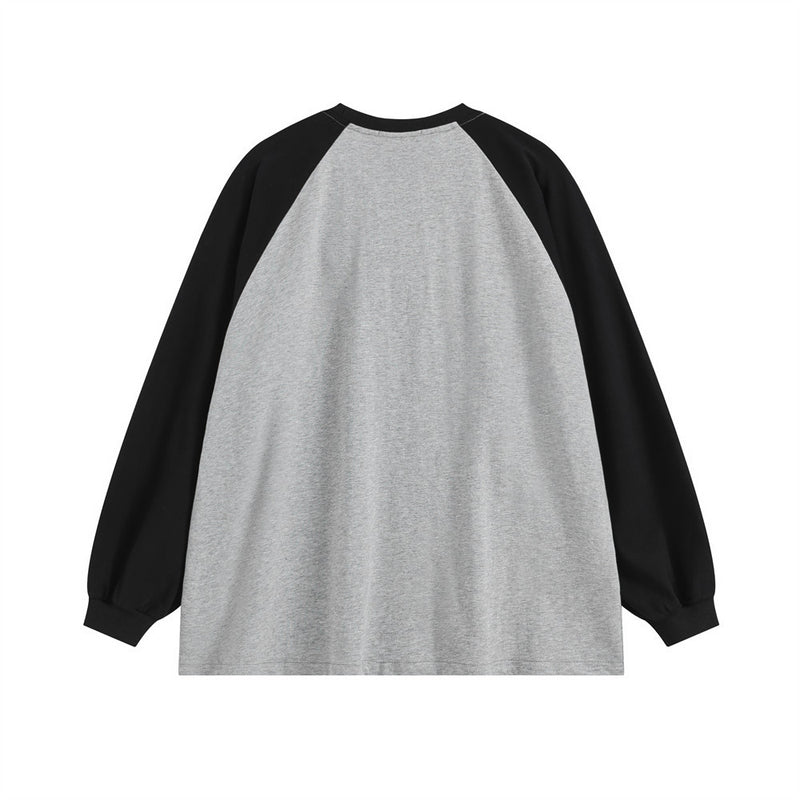 Men Long Sleeve T-shirt Hip Hop Cartoon Duck Print Loose