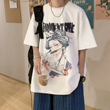 Men T Shirt Summer Heavy All-Match Loose