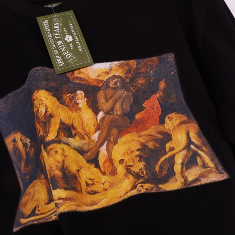 Denim Tears T Shirts Letter Portrait Short Sleeve T-Shirt