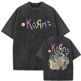 Washed Vintage Rock Band Korn Falling Away From Me