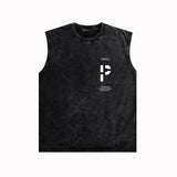 Purple Brand Distressed Tank T Shirts Distressed Sleeveless T-shirt Vest