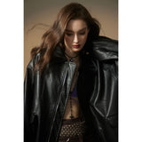 Unisex Pu Jacket Locomotive Style PU Leather Jacket