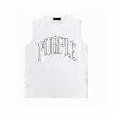 Purple Brand Tank T Shirts Sleeveless T-shirt Vest