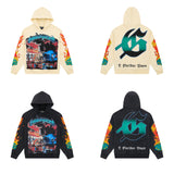 Godspeed Hoodie Spring and Autumn GOD Skull Letter Pattern Printed Hooded Sweater