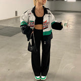Women Jacket Motorcycle Leisure Loose Trench Coat